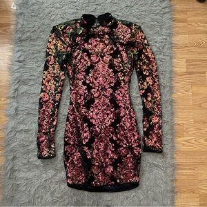 New steps New York sequence open dress small